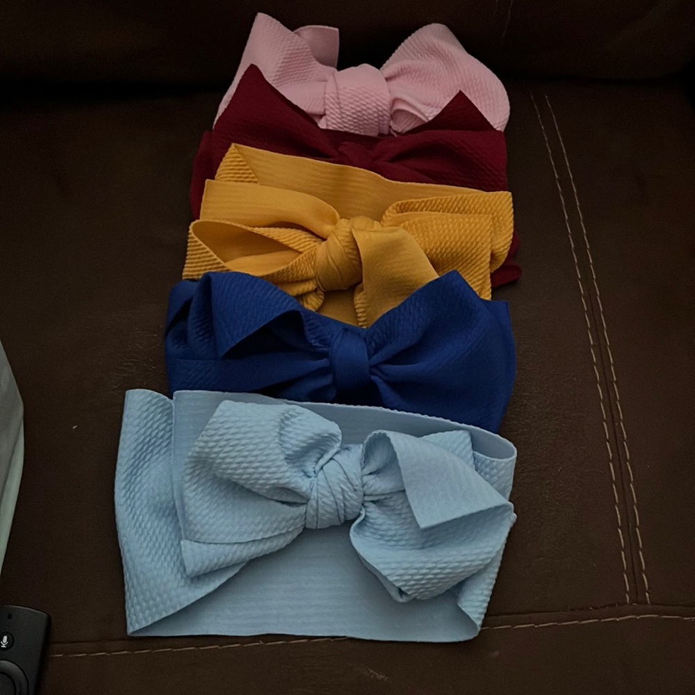 Baby bows set of 5
